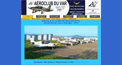 Desktop Screenshot of aeroclubduvar.com